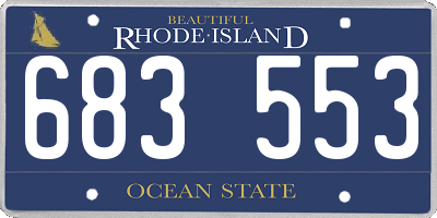 RI license plate 683553