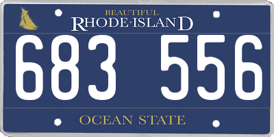 RI license plate 683556
