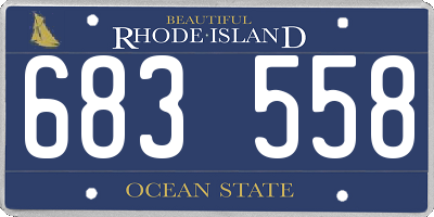 RI license plate 683558