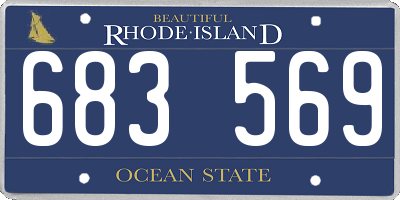RI license plate 683569
