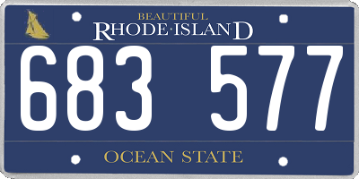 RI license plate 683577