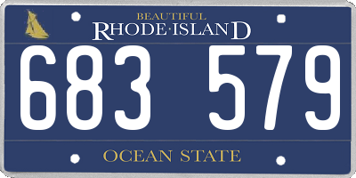 RI license plate 683579