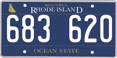 RI license plate 683620