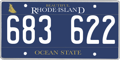 RI license plate 683622