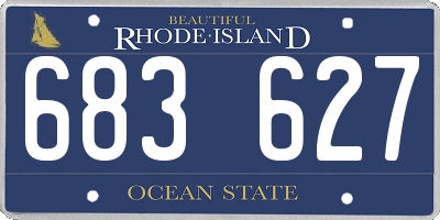 RI license plate 683627