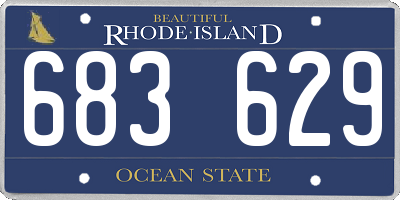 RI license plate 683629