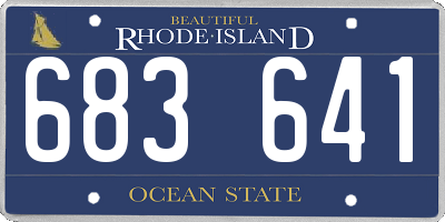 RI license plate 683641