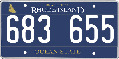 RI license plate 683655