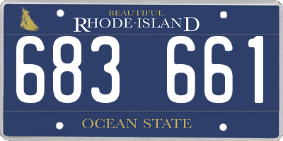 RI license plate 683661