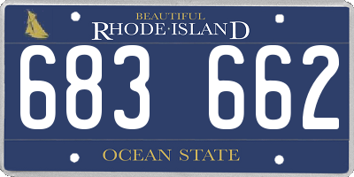 RI license plate 683662