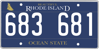 RI license plate 683681
