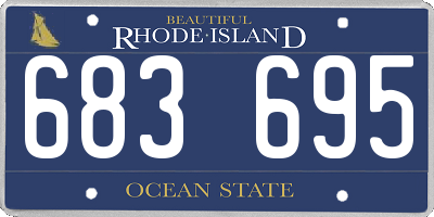 RI license plate 683695