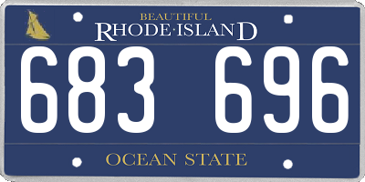 RI license plate 683696