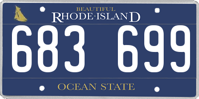 RI license plate 683699