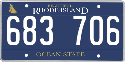 RI license plate 683706