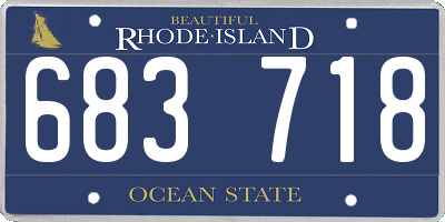 RI license plate 683718