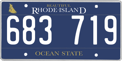 RI license plate 683719