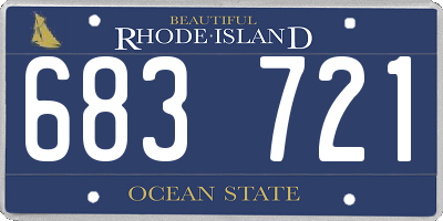 RI license plate 683721