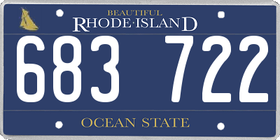 RI license plate 683722