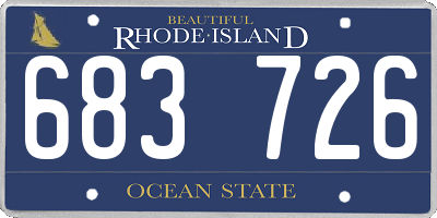 RI license plate 683726