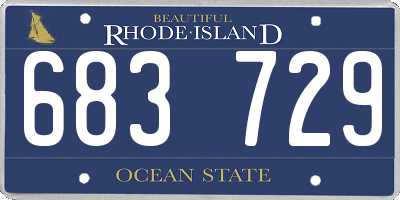 RI license plate 683729