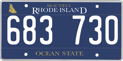 RI license plate 683730