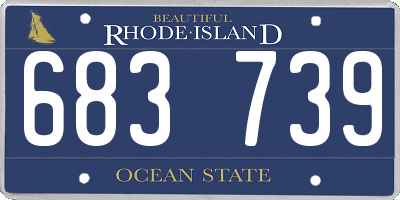 RI license plate 683739