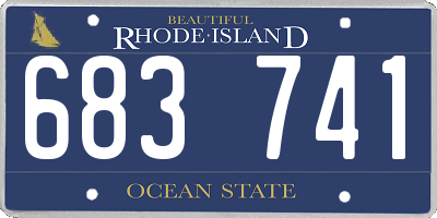 RI license plate 683741