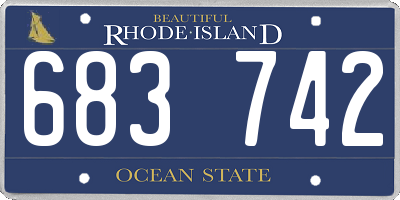 RI license plate 683742