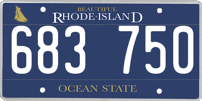 RI license plate 683750