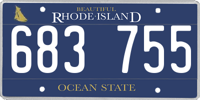 RI license plate 683755