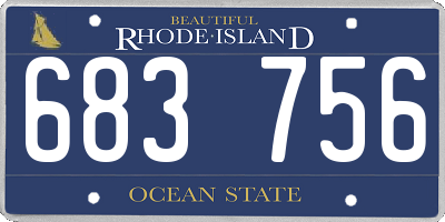 RI license plate 683756