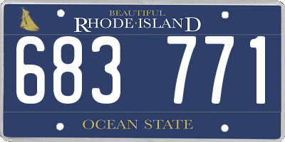 RI license plate 683771