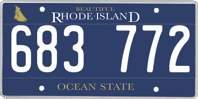 RI license plate 683772