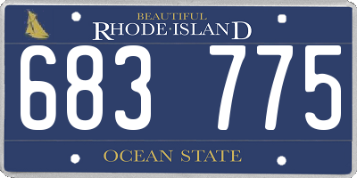 RI license plate 683775