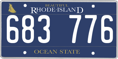 RI license plate 683776