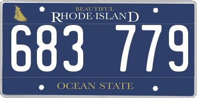 RI license plate 683779