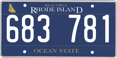 RI license plate 683781