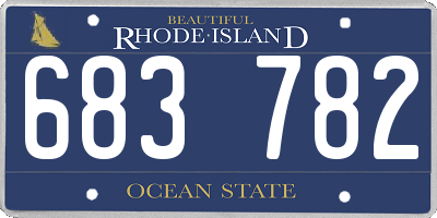RI license plate 683782