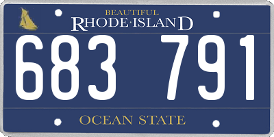 RI license plate 683791