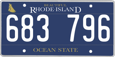 RI license plate 683796