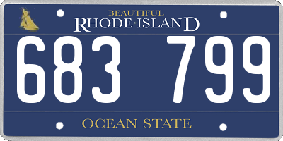 RI license plate 683799