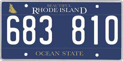 RI license plate 683810