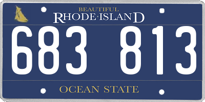 RI license plate 683813