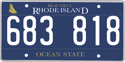 RI license plate 683818