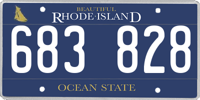 RI license plate 683828