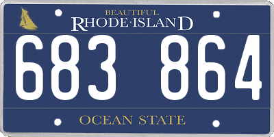 RI license plate 683864