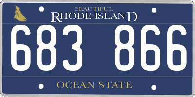 RI license plate 683866
