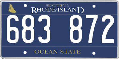 RI license plate 683872