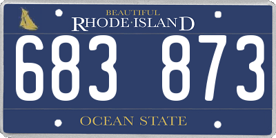 RI license plate 683873